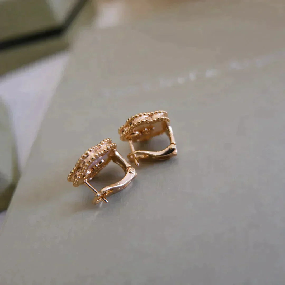 Lucky Plum Blossom White Mop  Earrings – LUX VERSE Luxury Designer Fashion Outlet