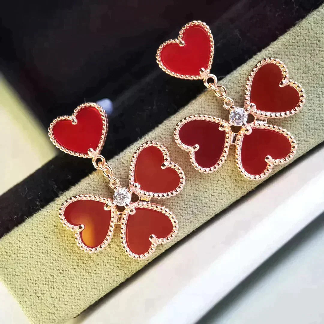 Sweet Clover Carnelian Earings – LUX VERSE Luxury Designer Fashion Outlet