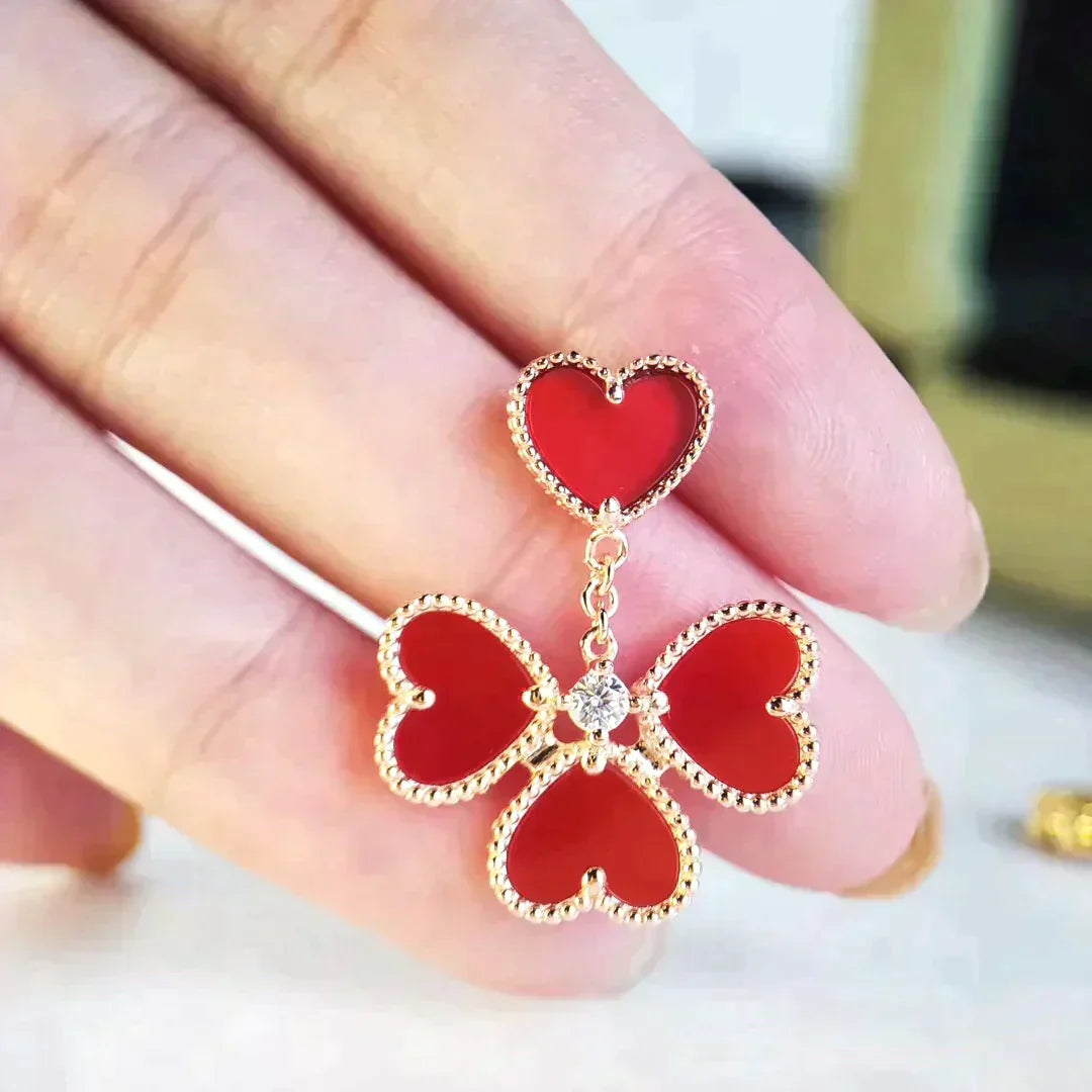 Sweet Clover Carnelian Earings – LUX VERSE Luxury Designer Fashion Outlet