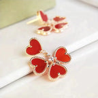 Sweet Clover Carnelian Earings – LUX VERSE Luxury Designer Fashion Outlet