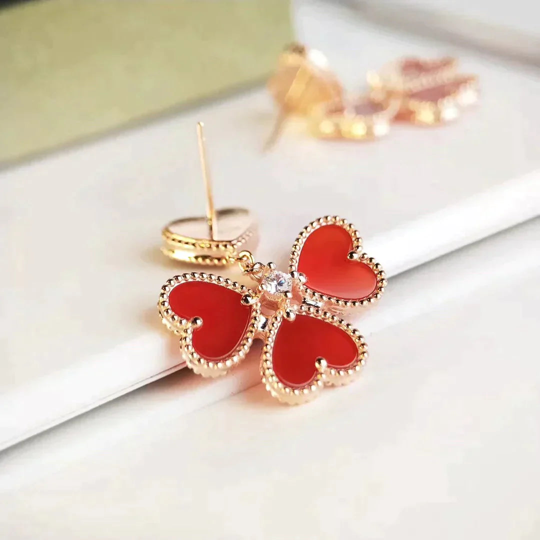 Sweet Clover Carnelian Earings – LUX VERSE Luxury Designer Fashion Outlet