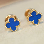 Clover Mini 9.5mm Turquoise Earrings – LUX VERSE Luxury Designer Fashion Outlet