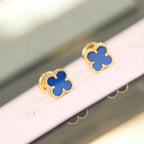 Clover Mini 9.5mm Turquoise Earrings – LUX VERSE Luxury Designer Fashion Outlet
