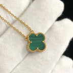 Clover 15mm Malachite Single Flower  Necklace – LUX VERSE Luxury Designer Fashion Outlet