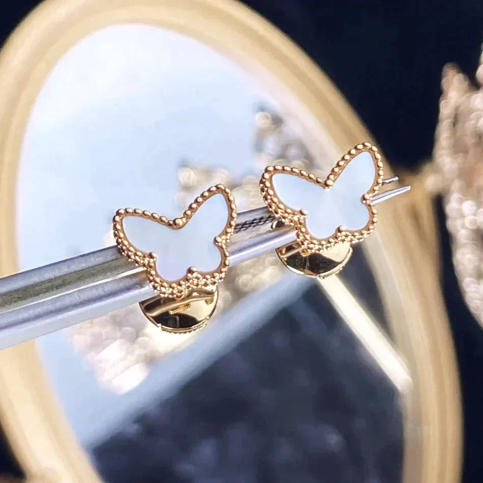 Sweet Butterfly Mop Earstuds – LUX VERSE Luxury Designer Fashion Outlet