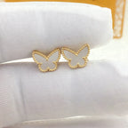 Sweet Butterfly Mop Earstuds – LUX VERSE Luxury Designer Fashion Outlet