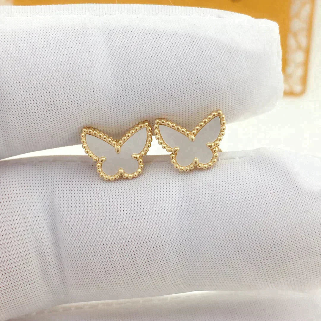 Sweet Butterfly Mop Earstuds – LUX VERSE Luxury Designer Fashion Outlet