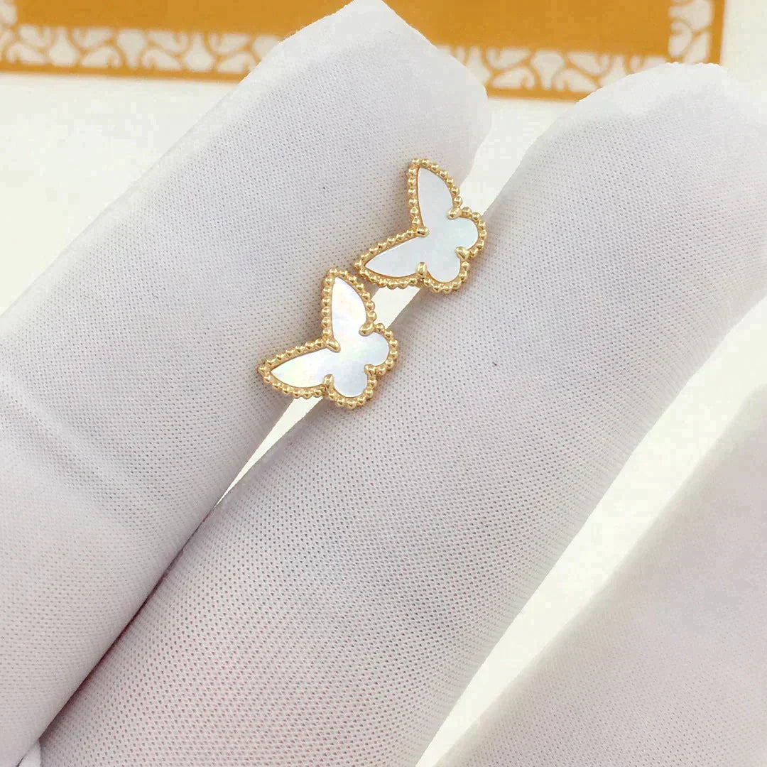Sweet Butterfly Mop Earstuds – LUX VERSE Luxury Designer Fashion Outlet