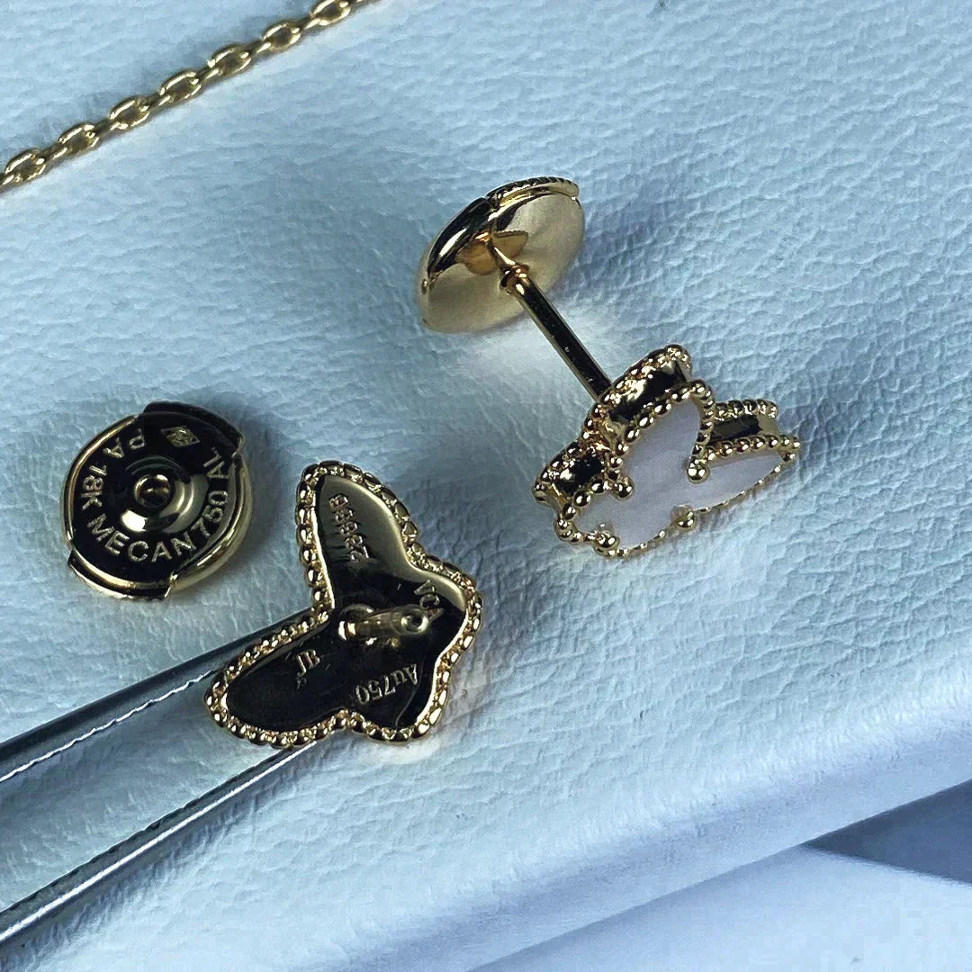 Sweet Butterfly Mop Earstuds – LUX VERSE Luxury Designer Fashion Outlet