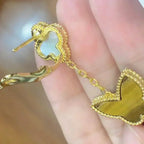 Lucky Butterfly Mop Tiger Eye Earrings – LUX VERSE Luxury Designer Fashion Outlet