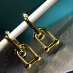 Hardware Drop Earrings Double Link – LUX VERSE Luxury Designer Fashion Outlet