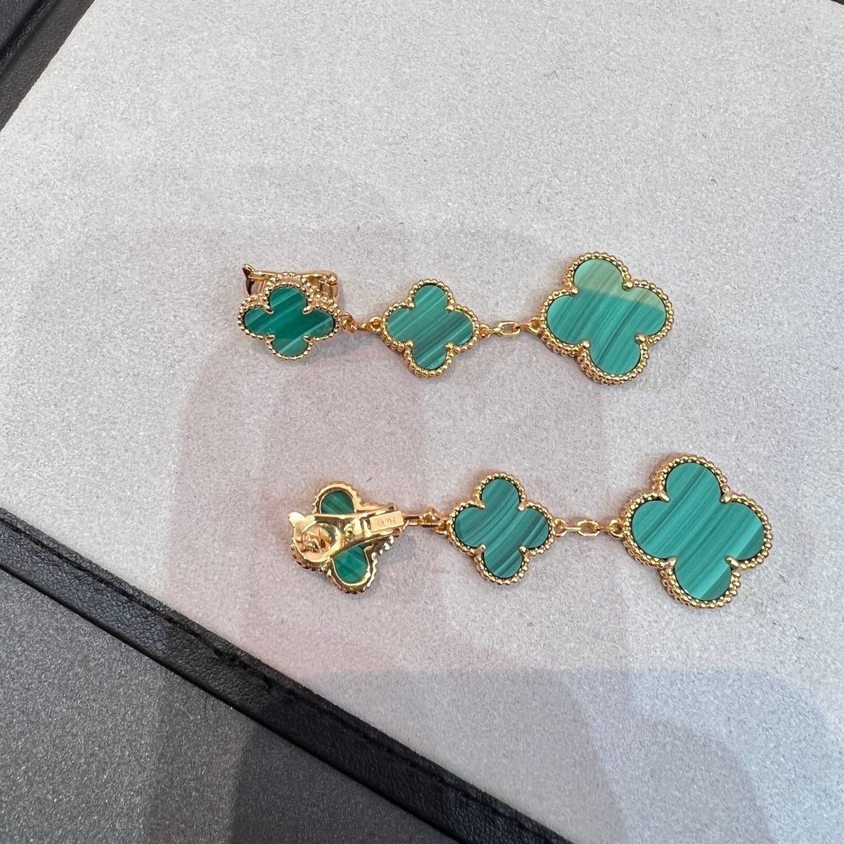 Clover Malachite 3 Motifs Gold – LUX VERSE Luxury Designer Fashion Outlet