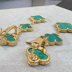 Clover Malachite 3 Motifs Gold – LUX VERSE Luxury Designer Fashion Outlet