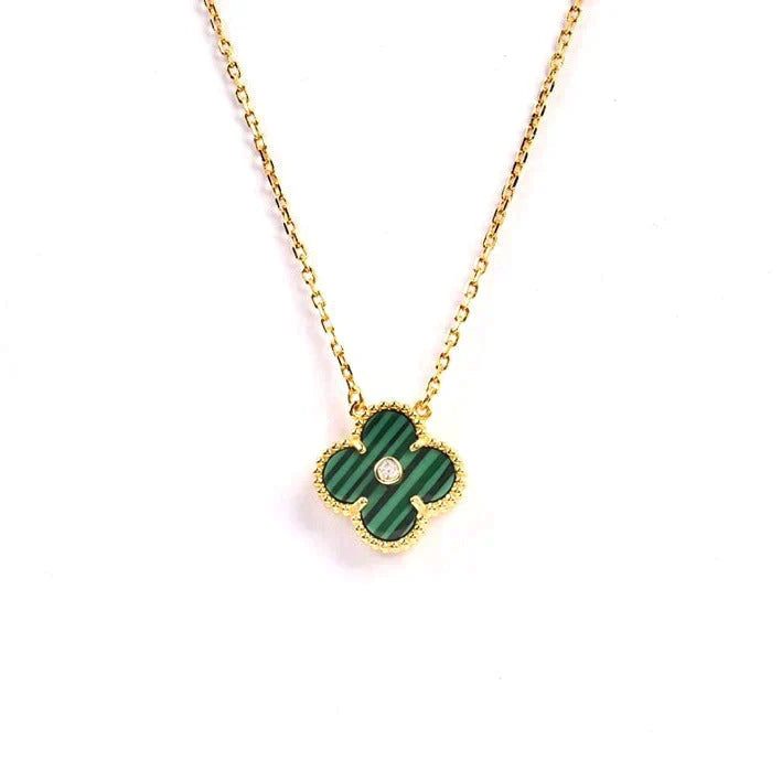 Clover 15mm Diamond Turquoise Necklace – LUX VERSE Luxury Designer Fashion Outlet