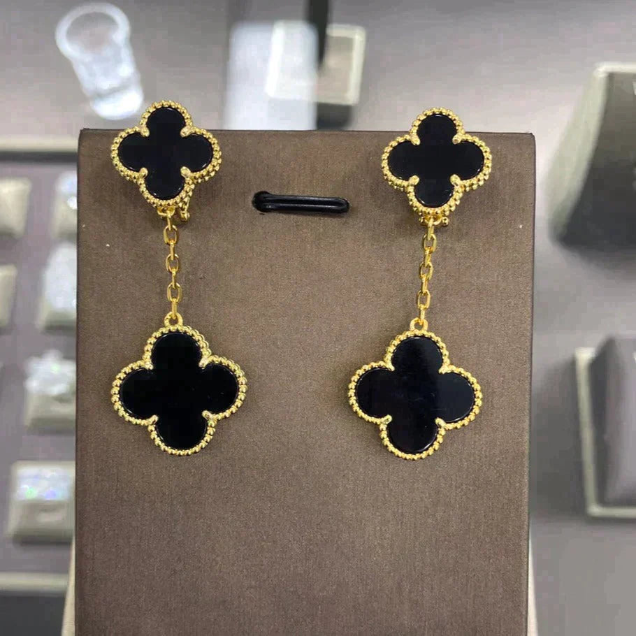 Clover 2 Motifs  Earrings (multiple Choices） – LUX VERSE Luxury Designer Fashion Outlet