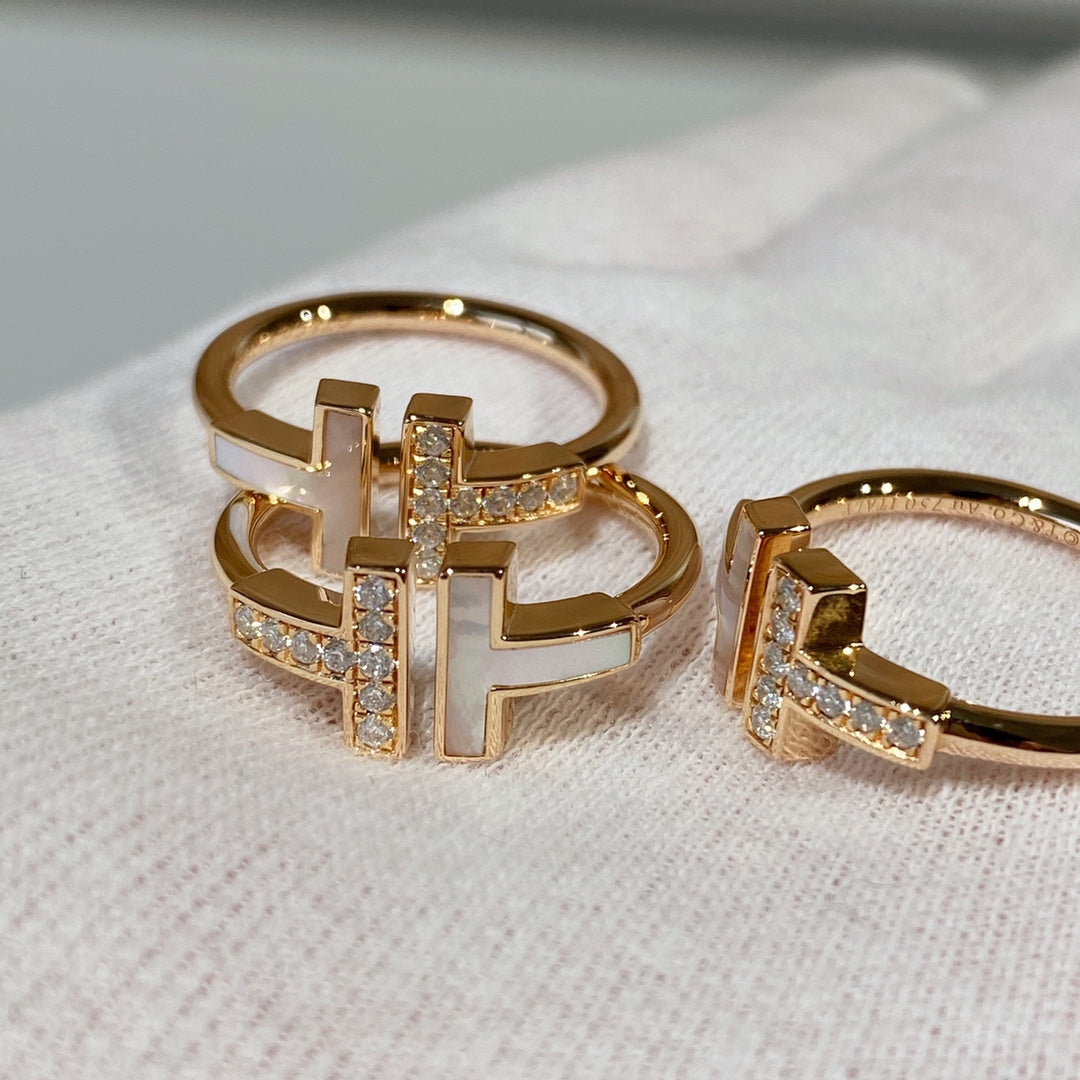 T Wire Mop Diamond Ring Rose Gold – LUX VERSE Luxury Designer Fashion Outlet