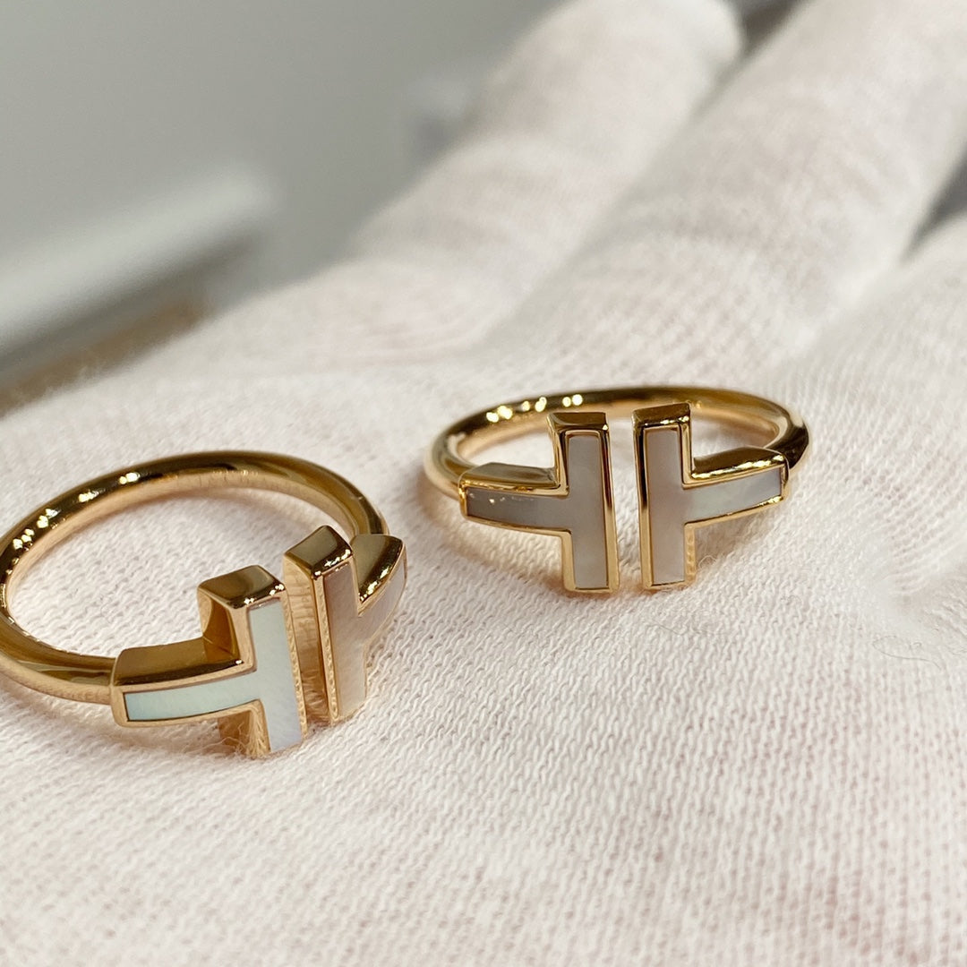 T Wire Mop Ring Rose Gold – LUX VERSE Luxury Designer Fashion Outlet