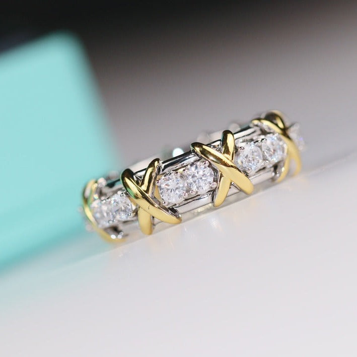 Sixteen Stone Ring Gold – LUX VERSE Luxury Designer Fashion Outlet