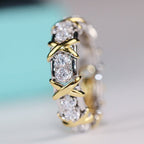 Sixteen Stone Ring Gold – LUX VERSE Luxury Designer Fashion Outlet