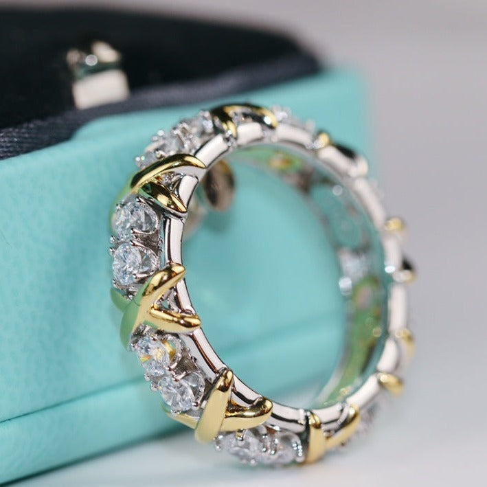 Sixteen Stone Ring Gold – LUX VERSE Luxury Designer Fashion Outlet