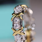 Sixteen Stone Ring Gold – LUX VERSE Luxury Designer Fashion Outlet