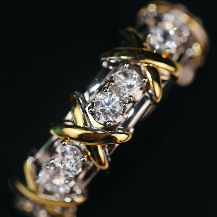Sixteen Stone Ring Gold – LUX VERSE Luxury Designer Fashion Outlet
