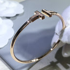 T Bracelet Rose Gold 1.8mm Diamond – LUX VERSE Luxury Designer Fashion Outlet