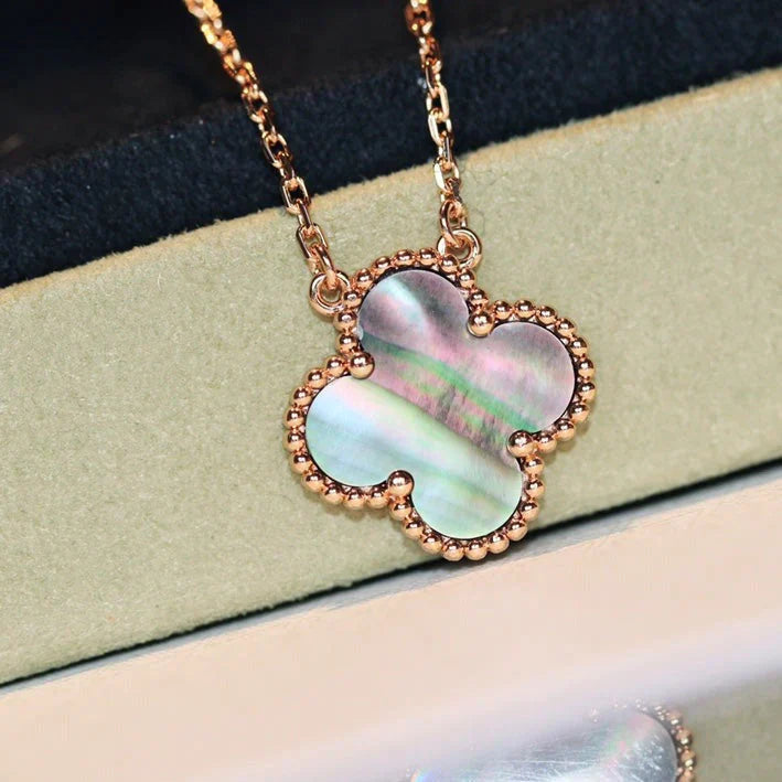 Clover 15mm  Gray Mother of Pearl Necklace – LUX VERSE Luxury Designer Fashion Outlet