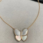 Butterfly Gold Mop Diamond Necklace – LUX VERSE Luxury Designer Fashion Outlet