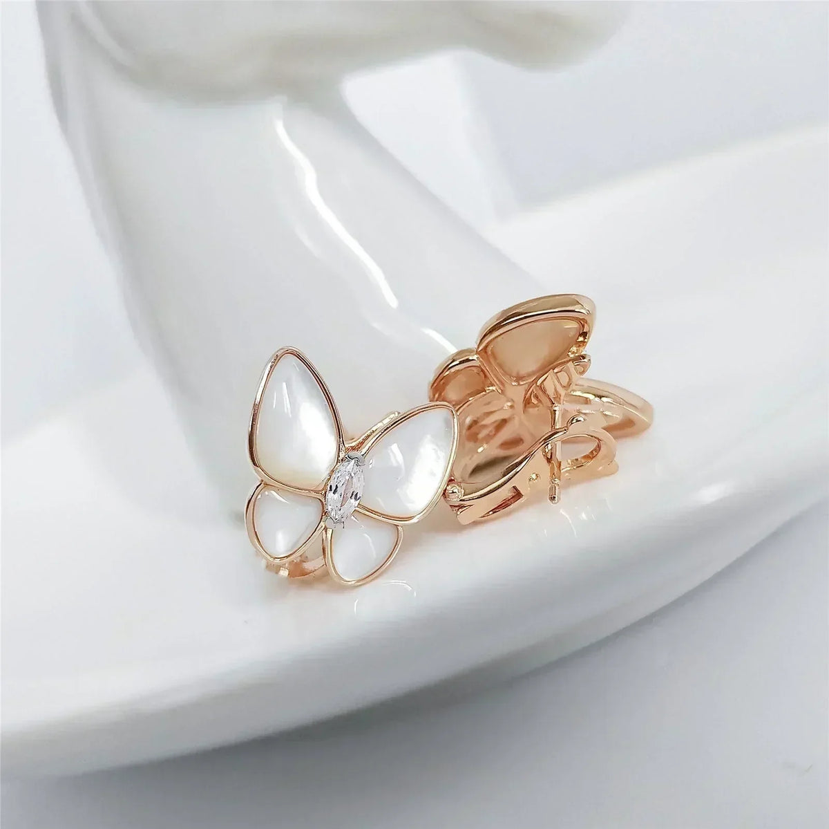 Butterfly Mop Diamond Earrings – LUX VERSE Luxury Designer Fashion Outlet