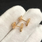 Chaine Small Earrings Gold and Silver – LUX VERSE Luxury Designer Fashion Outlet