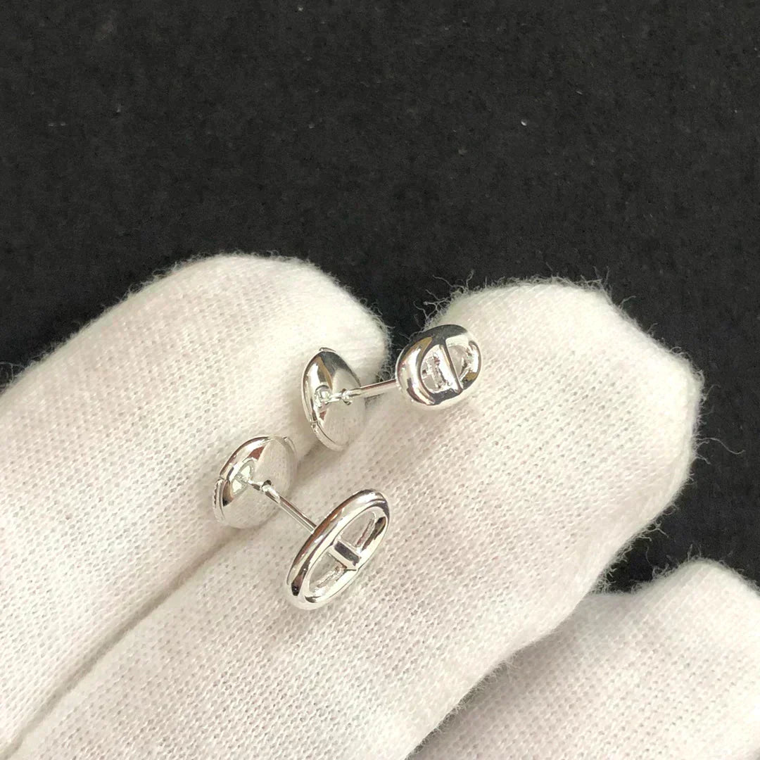 Chaine Small Earrings Gold and Silver – LUX VERSE Luxury Designer Fashion Outlet