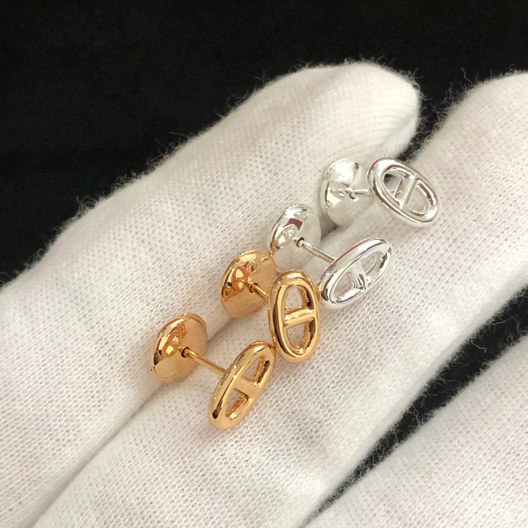 Chaine Small Earrings Gold and Silver – LUX VERSE Luxury Designer Fashion Outlet