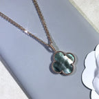 Clover Large 25mm Dark Mop  Necklace – LUX VERSE Luxury Designer Fashion Outlet