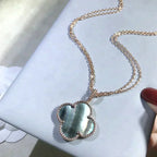 Clover Large 25mm Dark Mop  Necklace – LUX VERSE Luxury Designer Fashion Outlet
