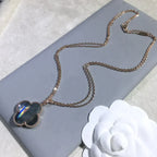 Clover Large 25mm Dark Mop  Necklace – LUX VERSE Luxury Designer Fashion Outlet
