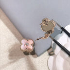 Clover Medium 1 Motifs  Pink Mop Diamond Earrings – LUX VERSE Luxury Designer Fashion Outlet