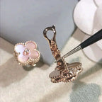 Clover Medium 1 Motifs  Pink Mop Diamond Earrings – LUX VERSE Luxury Designer Fashion Outlet