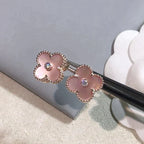 Clover Medium 1 Motifs  Pink Mop Diamond Earrings – LUX VERSE Luxury Designer Fashion Outlet