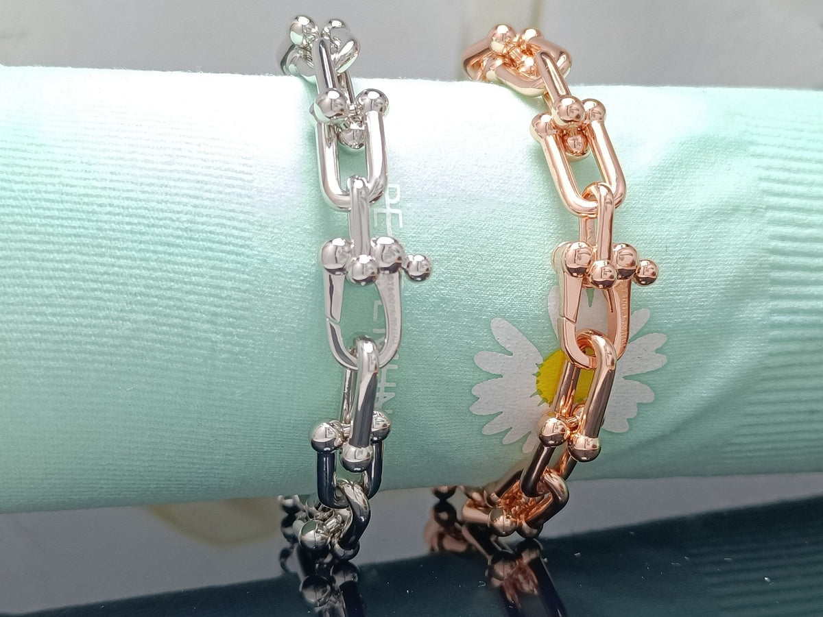 Hardwear Bracelet Rose Gold and Silver Diamond – LUX VERSE Luxury Designer Fashion Outlet
