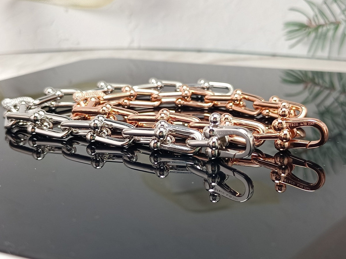 Hardwear Bracelet Rose Gold and Silver Diamond – LUX VERSE Luxury Designer Fashion Outlet