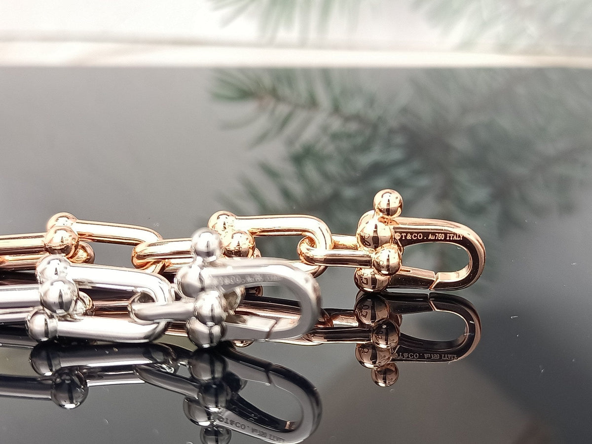 Hardwear Bracelet Rose Gold and Silver Diamond – LUX VERSE Luxury Designer Fashion Outlet