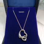 Double Heart Silver Necklace – LUX VERSE Luxury Designer Fashion Outlet