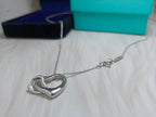 Double Heart Silver Necklace – LUX VERSE Luxury Designer Fashion Outlet