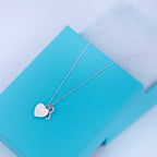 Key and Heart Silver Necklace – LUX VERSE Luxury Designer Fashion Outlet