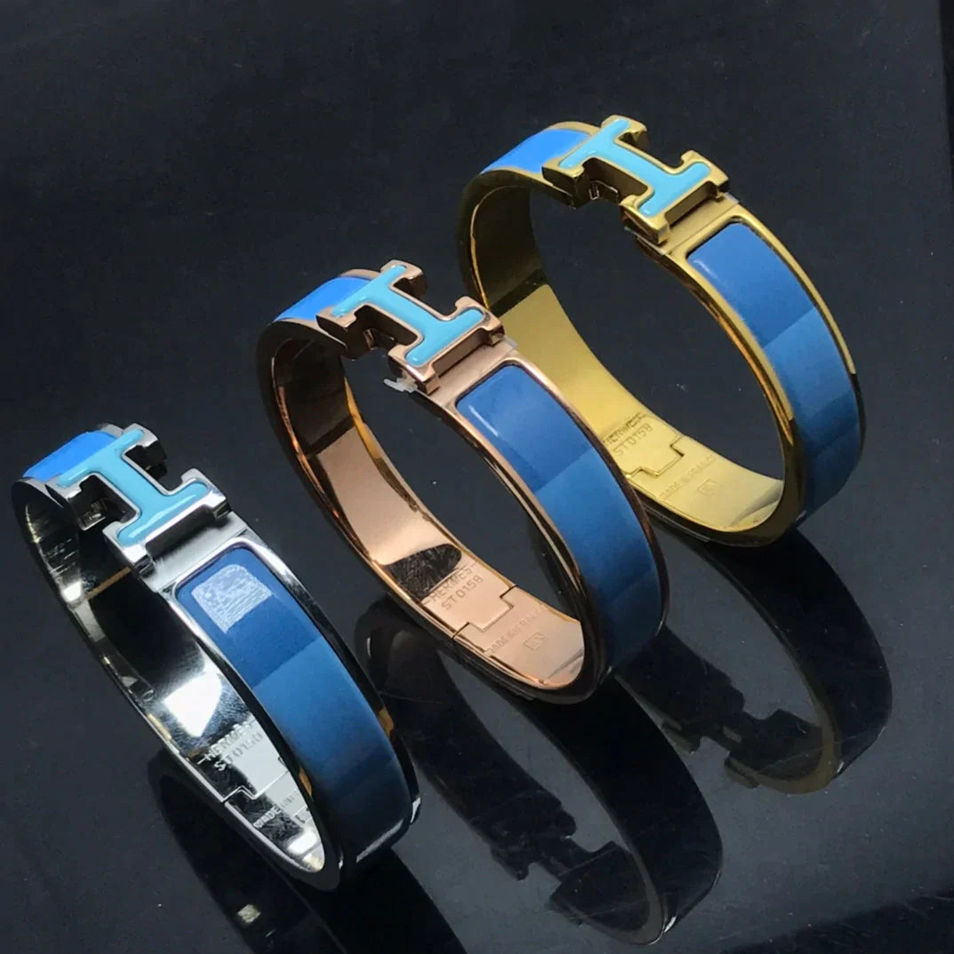 H Bracelet Blue Rainbow Ceramic – LUX VERSE Luxury Designer Fashion Outlet