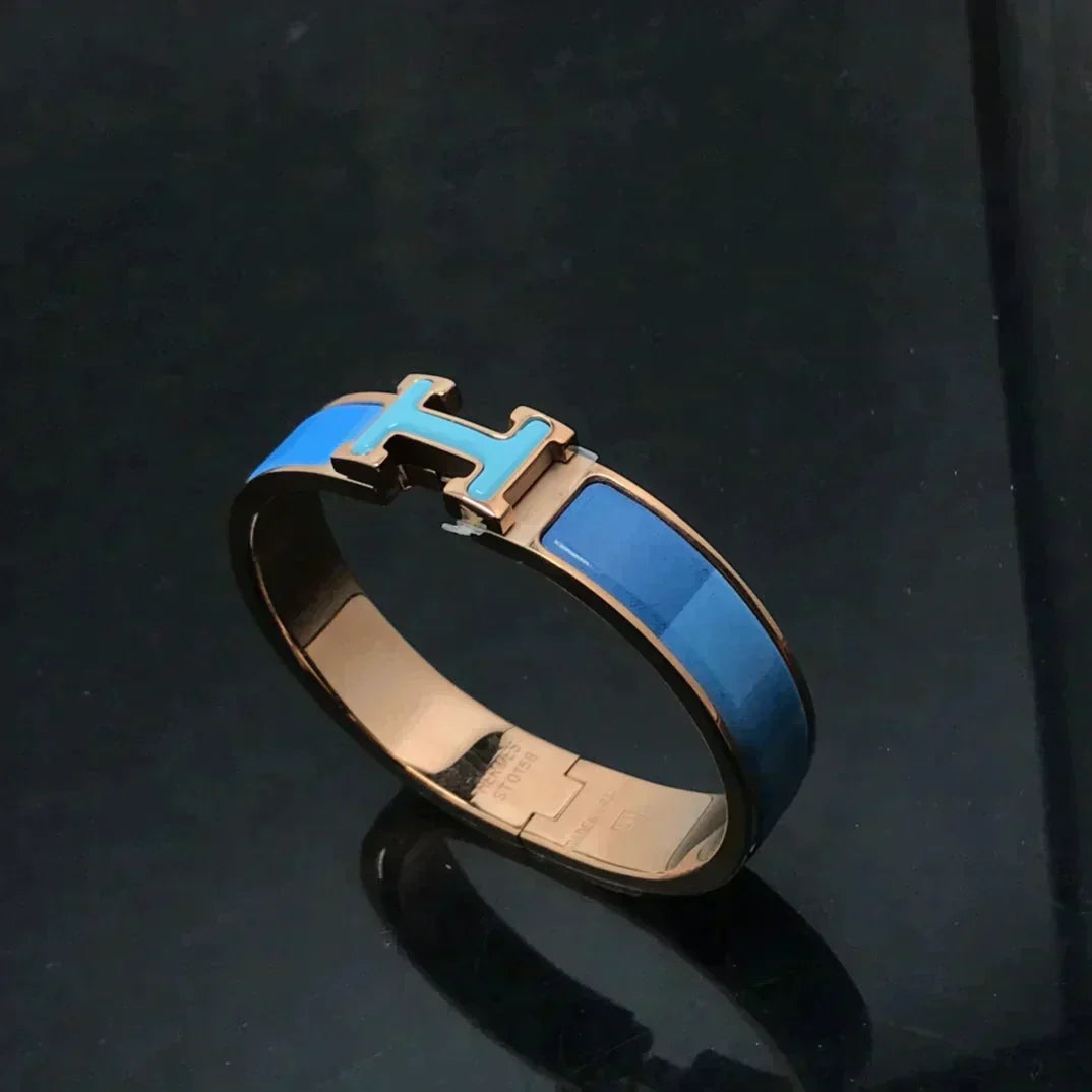 H Bracelet Blue Rainbow Ceramic – LUX VERSE Luxury Designer Fashion Outlet