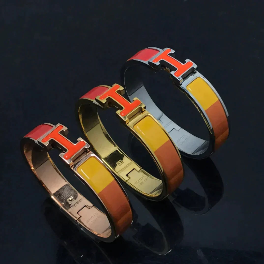 H Bracelet Orange Rainbow Ceramic – LUX VERSE Luxury Designer Fashion Outlet