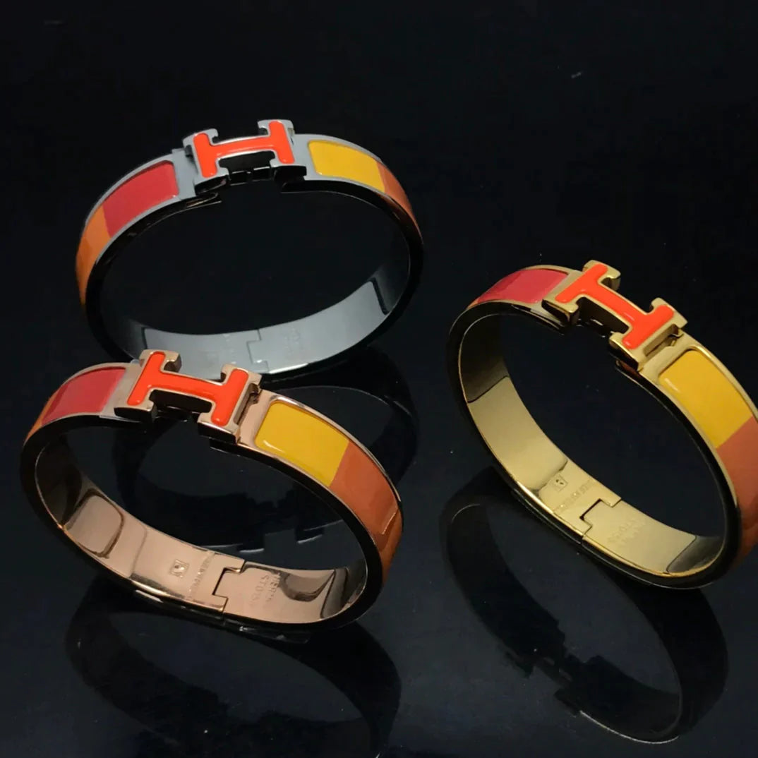 H Bracelet Orange Rainbow Ceramic – LUX VERSE Luxury Designer Fashion Outlet