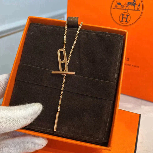 FARANDOLE LONG NECKLACE ROSE GOLD - LUX VERSE - Luxury designer fashion outlet
